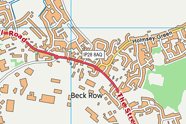 IP28 8AQ map - OS VectorMap District (Ordnance Survey)