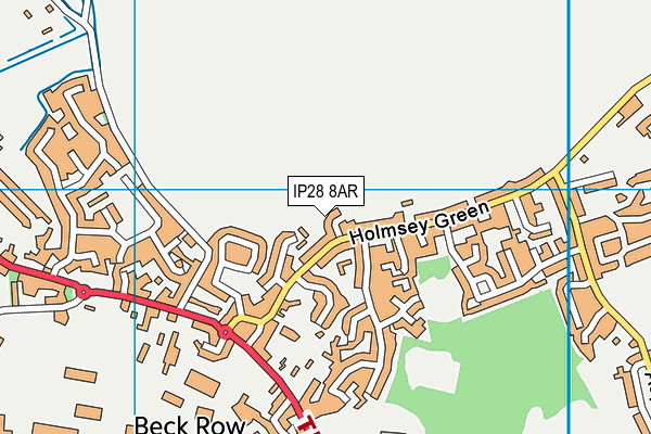 IP28 8AR map - OS VectorMap District (Ordnance Survey)
