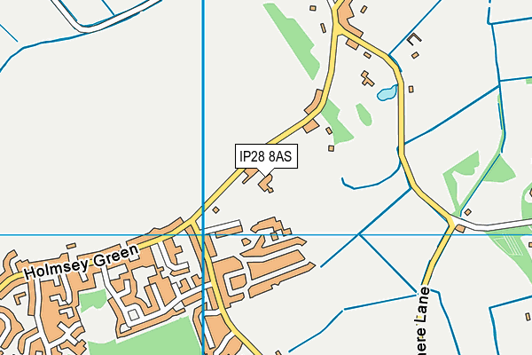 IP28 8AS map - OS VectorMap District (Ordnance Survey)