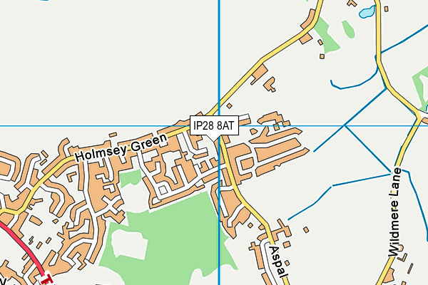 IP28 8AT map - OS VectorMap District (Ordnance Survey)