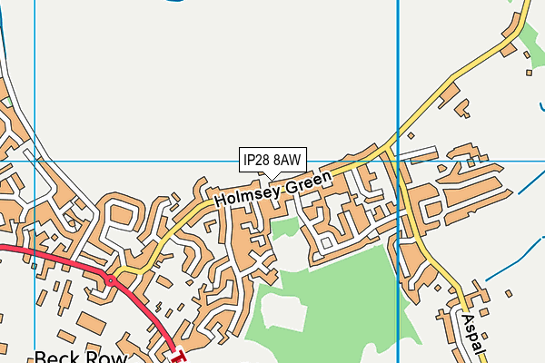 IP28 8AW map - OS VectorMap District (Ordnance Survey)
