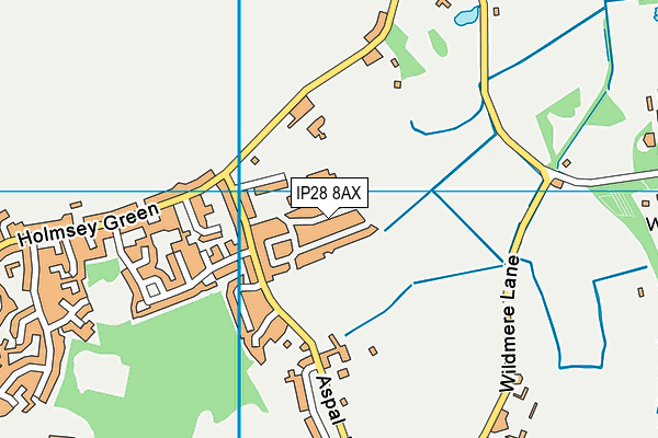 IP28 8AX map - OS VectorMap District (Ordnance Survey)