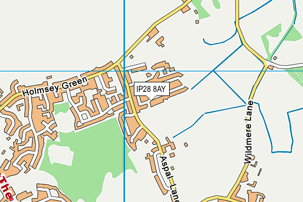 IP28 8AY map - OS VectorMap District (Ordnance Survey)