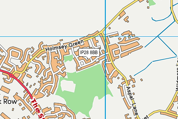 IP28 8BB map - OS VectorMap District (Ordnance Survey)