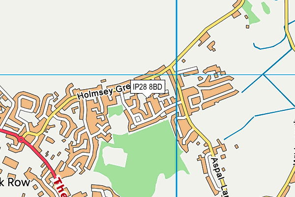 IP28 8BD map - OS VectorMap District (Ordnance Survey)