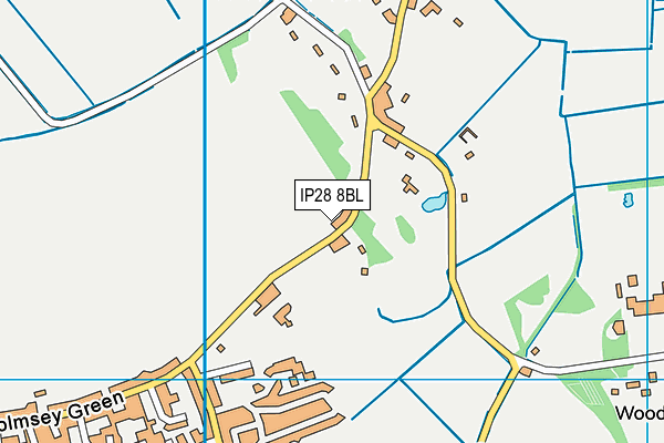 IP28 8BL map - OS VectorMap District (Ordnance Survey)