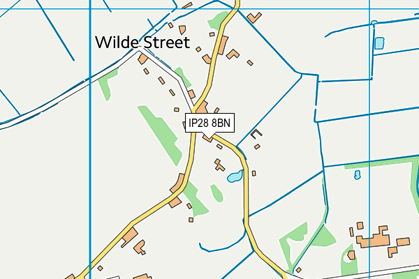 IP28 8BN map - OS VectorMap District (Ordnance Survey)