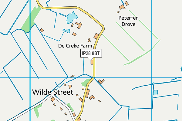 IP28 8BT map - OS VectorMap District (Ordnance Survey)