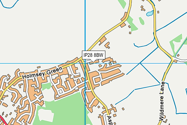 IP28 8BW map - OS VectorMap District (Ordnance Survey)