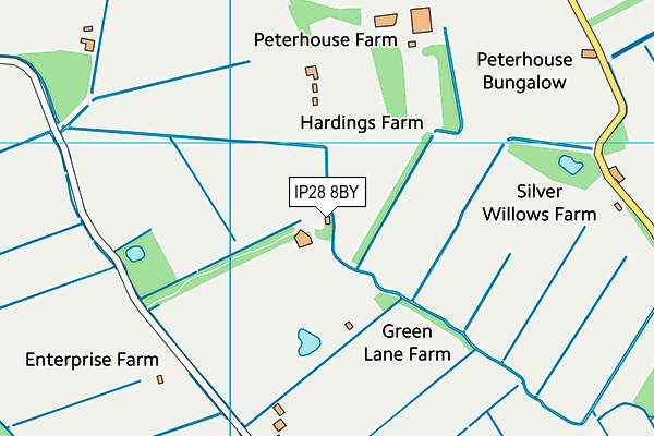 IP28 8BY map - OS VectorMap District (Ordnance Survey)