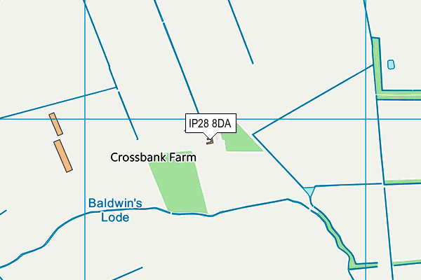 IP28 8DA map - OS VectorMap District (Ordnance Survey)