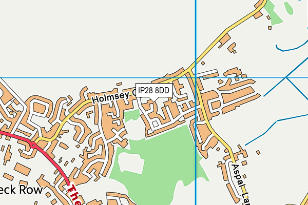 IP28 8DD map - OS VectorMap District (Ordnance Survey)