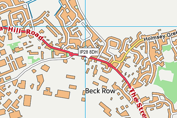 IP28 8DH map - OS VectorMap District (Ordnance Survey)