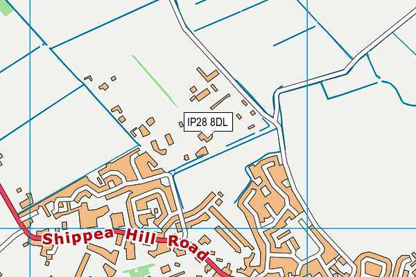 IP28 8DL map - OS VectorMap District (Ordnance Survey)