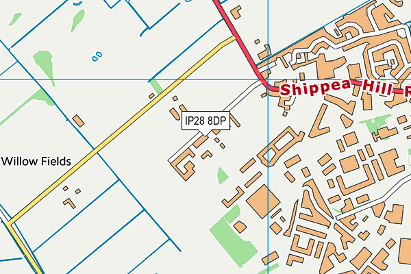 IP28 8DP map - OS VectorMap District (Ordnance Survey)