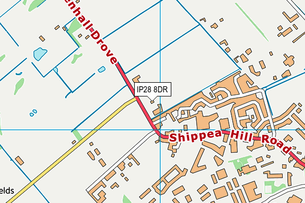 IP28 8DR map - OS VectorMap District (Ordnance Survey)