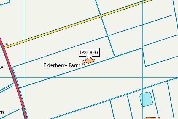 IP28 8EG map - OS VectorMap District (Ordnance Survey)