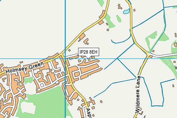IP28 8EH map - OS VectorMap District (Ordnance Survey)