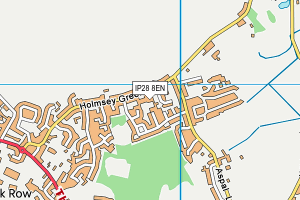 IP28 8EN map - OS VectorMap District (Ordnance Survey)