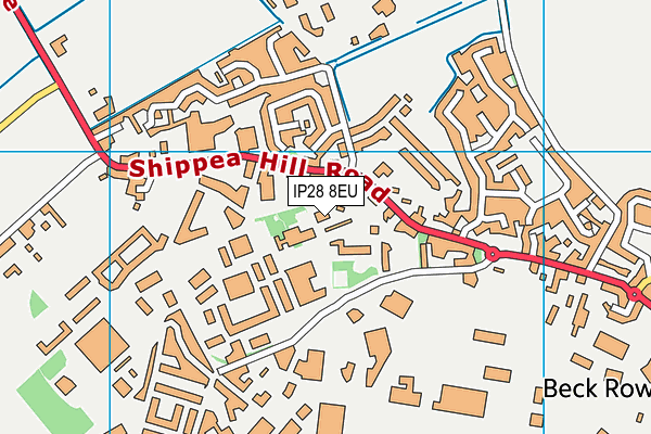 IP28 8EU map - OS VectorMap District (Ordnance Survey)