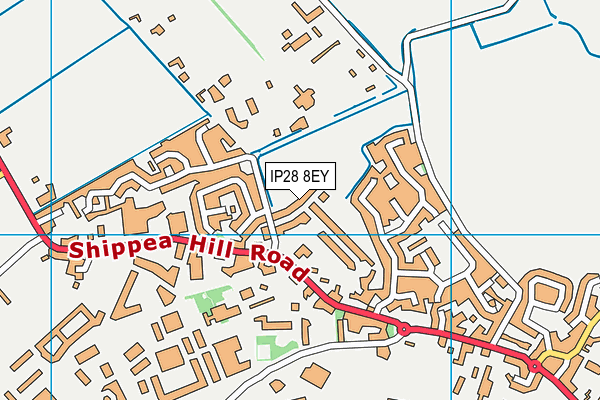 IP28 8EY map - OS VectorMap District (Ordnance Survey)
