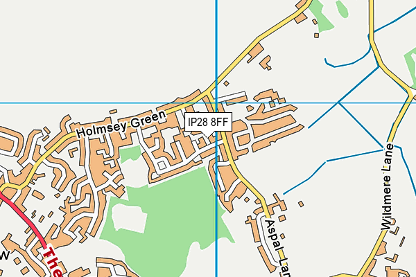 IP28 8FF map - OS VectorMap District (Ordnance Survey)