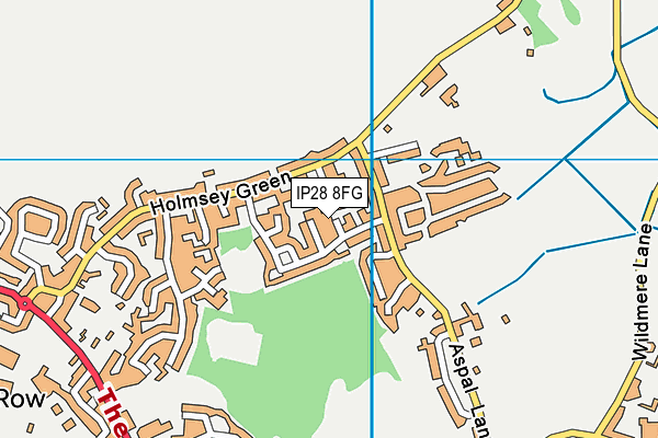 IP28 8FG map - OS VectorMap District (Ordnance Survey)