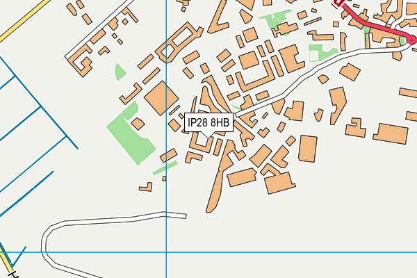 IP28 8HB map - OS VectorMap District (Ordnance Survey)