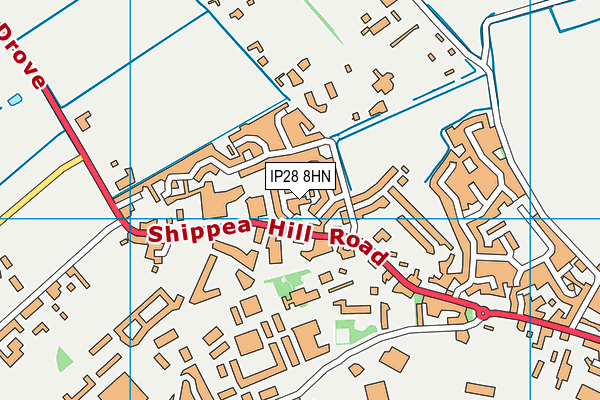 IP28 8HN map - OS VectorMap District (Ordnance Survey)
