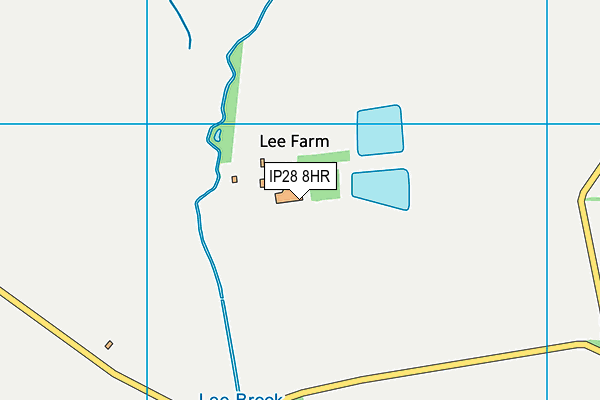 IP28 8HR map - OS VectorMap District (Ordnance Survey)