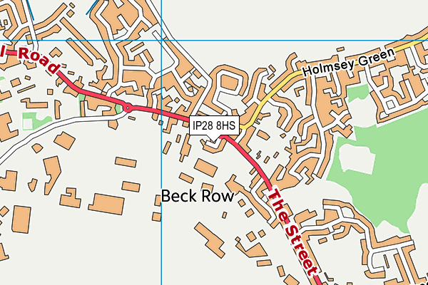 IP28 8HS map - OS VectorMap District (Ordnance Survey)