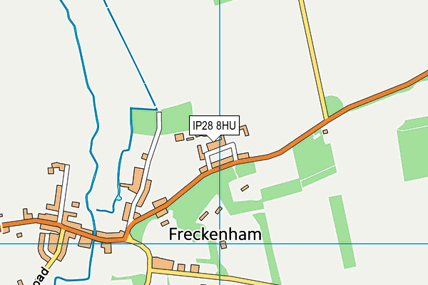 IP28 8HU map - OS VectorMap District (Ordnance Survey)