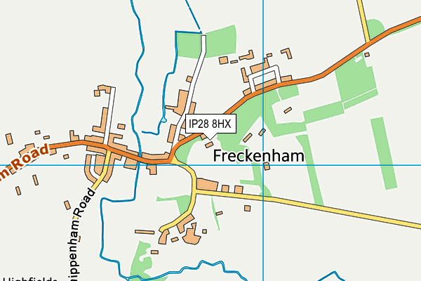 IP28 8HX map - OS VectorMap District (Ordnance Survey)