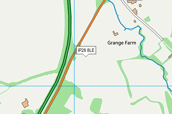 IP28 8LE map - OS VectorMap District (Ordnance Survey)