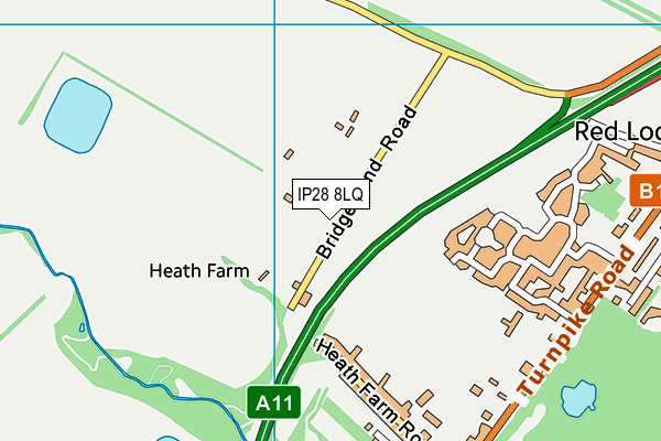 IP28 8LQ map - OS VectorMap District (Ordnance Survey)