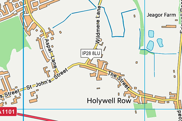 IP28 8LU map - OS VectorMap District (Ordnance Survey)