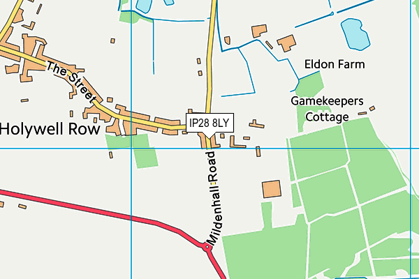 IP28 8LY map - OS VectorMap District (Ordnance Survey)