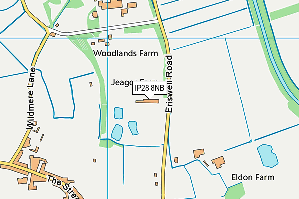 IP28 8NB map - OS VectorMap District (Ordnance Survey)