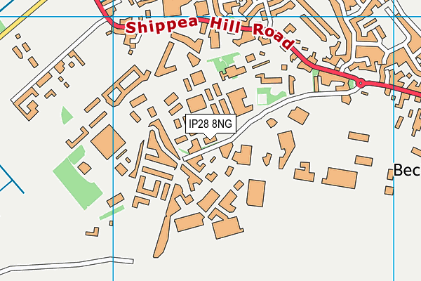 IP28 8NG map - OS VectorMap District (Ordnance Survey)