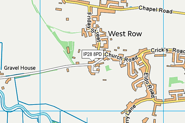 IP28 8PD map - OS VectorMap District (Ordnance Survey)