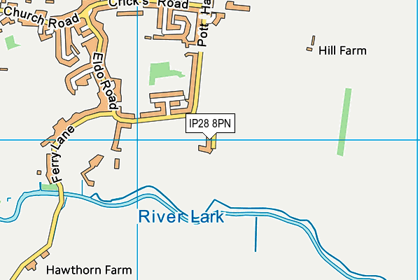 IP28 8PN map - OS VectorMap District (Ordnance Survey)