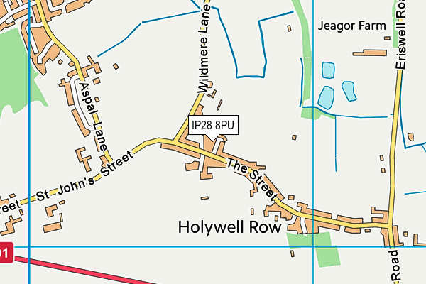 IP28 8PU map - OS VectorMap District (Ordnance Survey)