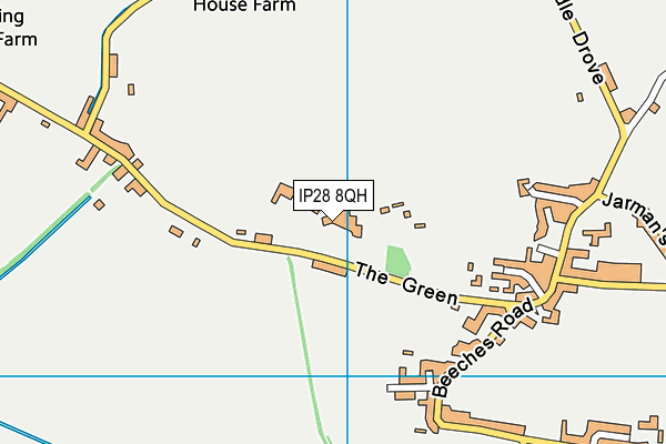 IP28 8QH map - OS VectorMap District (Ordnance Survey)