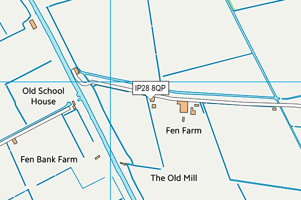 IP28 8QP map - OS VectorMap District (Ordnance Survey)