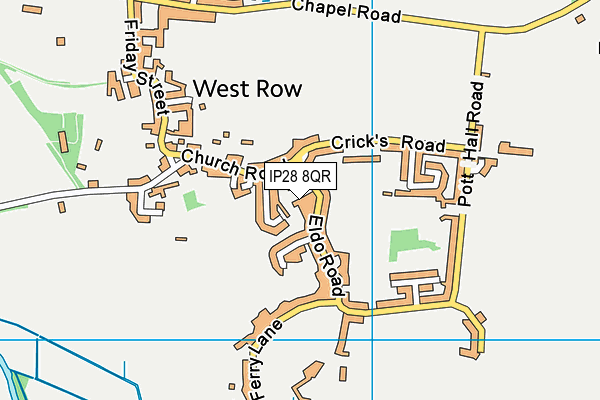 IP28 8QR map - OS VectorMap District (Ordnance Survey)