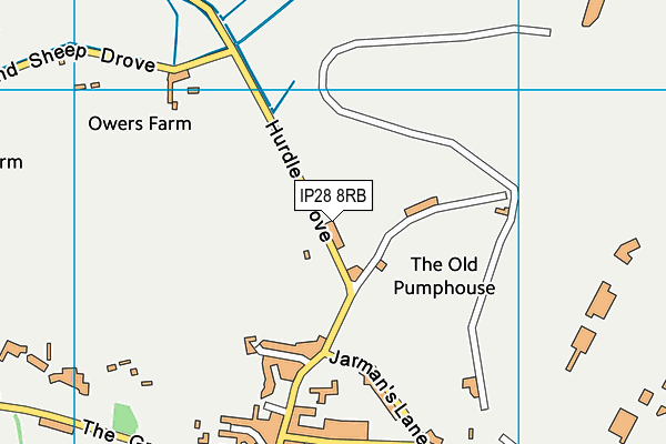 IP28 8RB map - OS VectorMap District (Ordnance Survey)