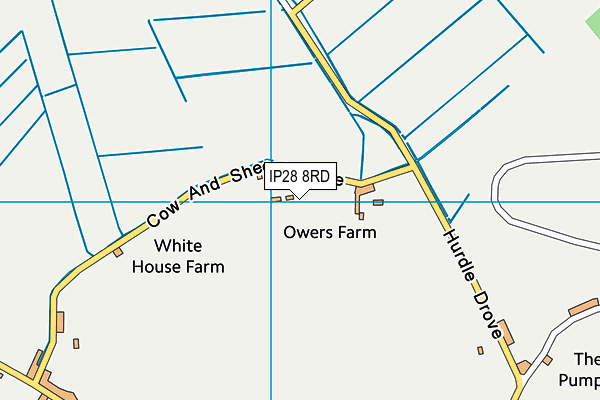 IP28 8RD map - OS VectorMap District (Ordnance Survey)