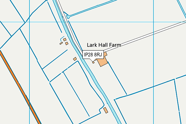 IP28 8RJ map - OS VectorMap District (Ordnance Survey)