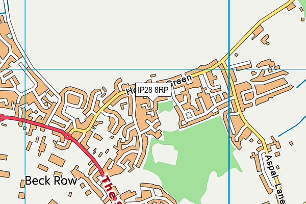 IP28 8RP map - OS VectorMap District (Ordnance Survey)