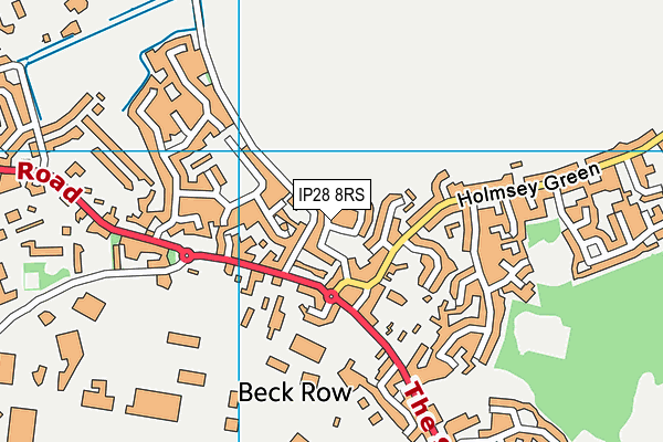 IP28 8RS map - OS VectorMap District (Ordnance Survey)